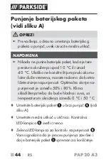 Preview for 48 page of Parkside PAP 20 A3 Operating Instructions Manual