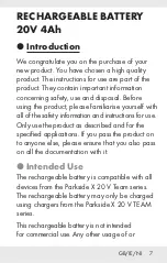 Preview for 6 page of Parkside PAP 20 B3 Operation And Safety Notes