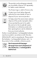 Preview for 15 page of Parkside PAP 20 B3 Operation And Safety Notes