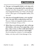 Preview for 12 page of Parkside PAPK 12 A3 Translation Of The Original Instructions