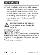 Preview for 13 page of Parkside PAPK 12 A3 Translation Of The Original Instructions