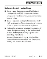 Предварительный просмотр 14 страницы Parkside PAPK 12 A3 Translation Of The Original Instructions