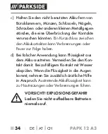 Preview for 39 page of Parkside PAPK 12 A3 Translation Of The Original Instructions