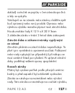 Preview for 132 page of Parkside PAPK 12 A3 Translation Of The Original Instructions