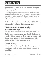 Preview for 185 page of Parkside PAPK 12 A3 Translation Of The Original Instructions