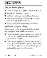 Предварительный просмотр 187 страницы Parkside PAPK 12 A3 Translation Of The Original Instructions