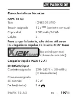 Предварительный просмотр 202 страницы Parkside PAPK 12 A3 Translation Of The Original Instructions