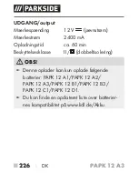 Предварительный просмотр 231 страницы Parkside PAPK 12 A3 Translation Of The Original Instructions