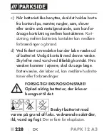 Preview for 233 page of Parkside PAPK 12 A3 Translation Of The Original Instructions