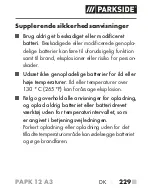 Preview for 234 page of Parkside PAPK 12 A3 Translation Of The Original Instructions