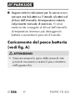 Предварительный просмотр 261 страницы Parkside PAPK 12 A3 Translation Of The Original Instructions