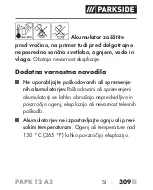 Предварительный просмотр 314 страницы Parkside PAPK 12 A3 Translation Of The Original Instructions