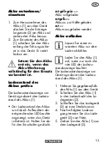 Preview for 13 page of Parkside PAPK 12 A4 Translation Of The Original Instructions