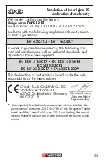 Предварительный просмотр 55 страницы Parkside PAPK 12 B1 Translation Of The Original Instructions