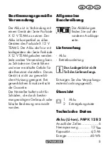 Preview for 5 page of Parkside PAPK 12 B2 Translation Of The Original Instructions