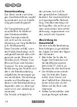 Preview for 14 page of Parkside PAPK 12 B2 Translation Of The Original Instructions