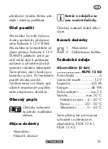 Preview for 73 page of Parkside PAPK 12 B2 Translation Of The Original Instructions