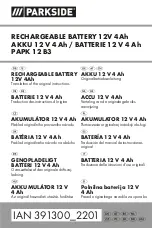 Preview for 1 page of Parkside PAPK 12 B3 Translation Of The Original Instructions