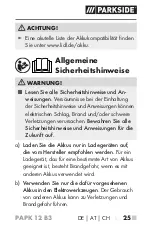 Preview for 30 page of Parkside PAPK 12 B3 Translation Of The Original Instructions