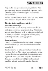 Preview for 148 page of Parkside PAPK 12 B3 Translation Of The Original Instructions