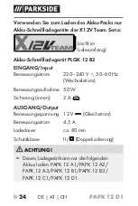Предварительный просмотр 29 страницы Parkside PAPK 12 C1 Translation Of The Original Instructions