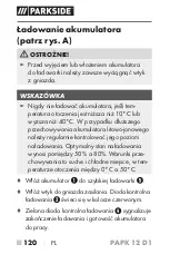 Предварительный просмотр 125 страницы Parkside PAPK 12 C1 Translation Of The Original Instructions