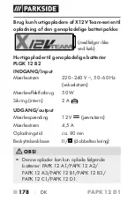 Предварительный просмотр 183 страницы Parkside PAPK 12 C1 Translation Of The Original Instructions