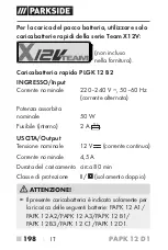 Предварительный просмотр 203 страницы Parkside PAPK 12 C1 Translation Of The Original Instructions