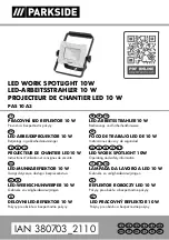 Parkside PAS 10 A3 Manual preview