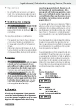 Preview for 19 page of Parkside PAS 3.6 B1 Operation And Safety Notes