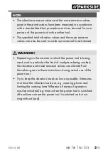 Preview for 8 page of Parkside PAS 4 B4 Original Instructions Manual