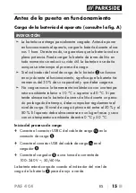 Preview for 19 page of Parkside PAS 4 C4 Translation Of The Original Instructions