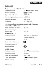 Предварительный просмотр 35 страницы Parkside PAS 4 C4 Translation Of The Original Instructions