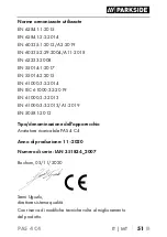 Preview for 55 page of Parkside PAS 4 C4 Translation Of The Original Instructions