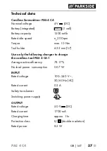 Preview for 61 page of Parkside PAS 4 C4 Translation Of The Original Instructions