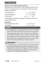 Preview for 113 page of Parkside PASD 4 A1 Translation Of The Original Instructions