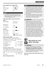 Preview for 8 page of Parkside PASSK 20-Li A1 Translation Of The Original Instructions