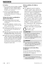 Preview for 11 page of Parkside PASSK 20-Li A1 Translation Of The Original Instructions