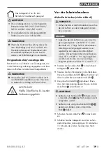 Preview for 24 page of Parkside PASSK 20-Li A1 Translation Of The Original Instructions