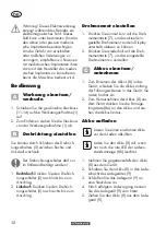 Preview for 12 page of Parkside PASSK 20-Li B2 Instructions Manual