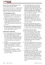 Preview for 8 page of Parkside PASSP 20-Li A1 Translation Of The Original Instructions