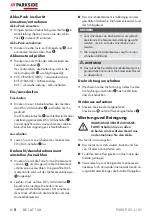 Preview for 12 page of Parkside PASSP 20-Li A1 Translation Of The Original Instructions