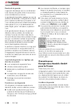 Preview for 40 page of Parkside PASSP 20-Li A1 Translation Of The Original Instructions