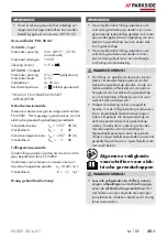 Preview for 49 page of Parkside PASSP 20-Li A1 Translation Of The Original Instructions