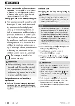 Preview for 34 page of Parkside PAT 20-LI A 1 Translation Of The Original Instructions