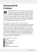 Preview for 88 page of Parkside PAT 4 B2 Translation Of The Original Instructions