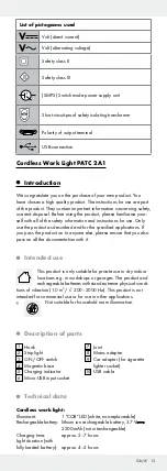 Preview for 13 page of Parkside PATC 2 A1 Operation And Safety Notes