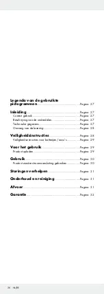 Preview for 26 page of Parkside PATC 2 A1 Operation And Safety Notes