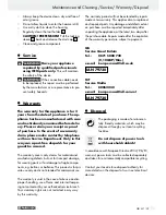 Preview for 39 page of Parkside PBH 1050 A1 Operation And Safety Notes