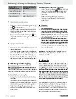 Preview for 74 page of Parkside PBS 900 B1 Operation And Safety Notes